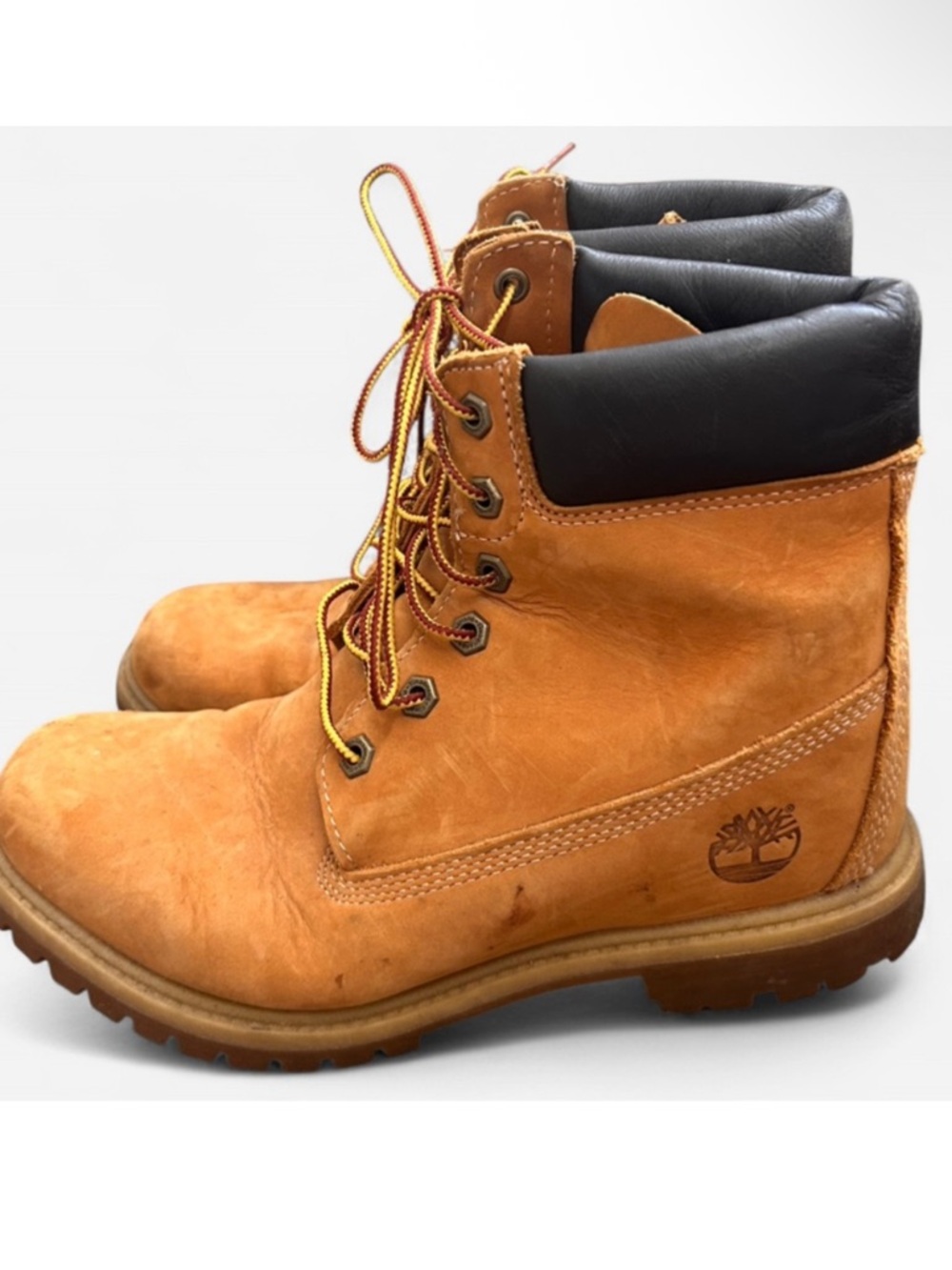 Timberland Internal Wedge Heel Tan Leather Boots